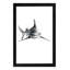 Shark II by Alexis Marcou - Floater Frame Painting on Canvas-66169977-66169978