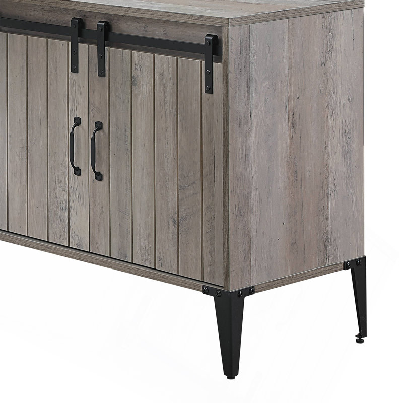 Versatile Writing Desk With Stylish Storage And Modern Appeal For Productive Spaces, Gray