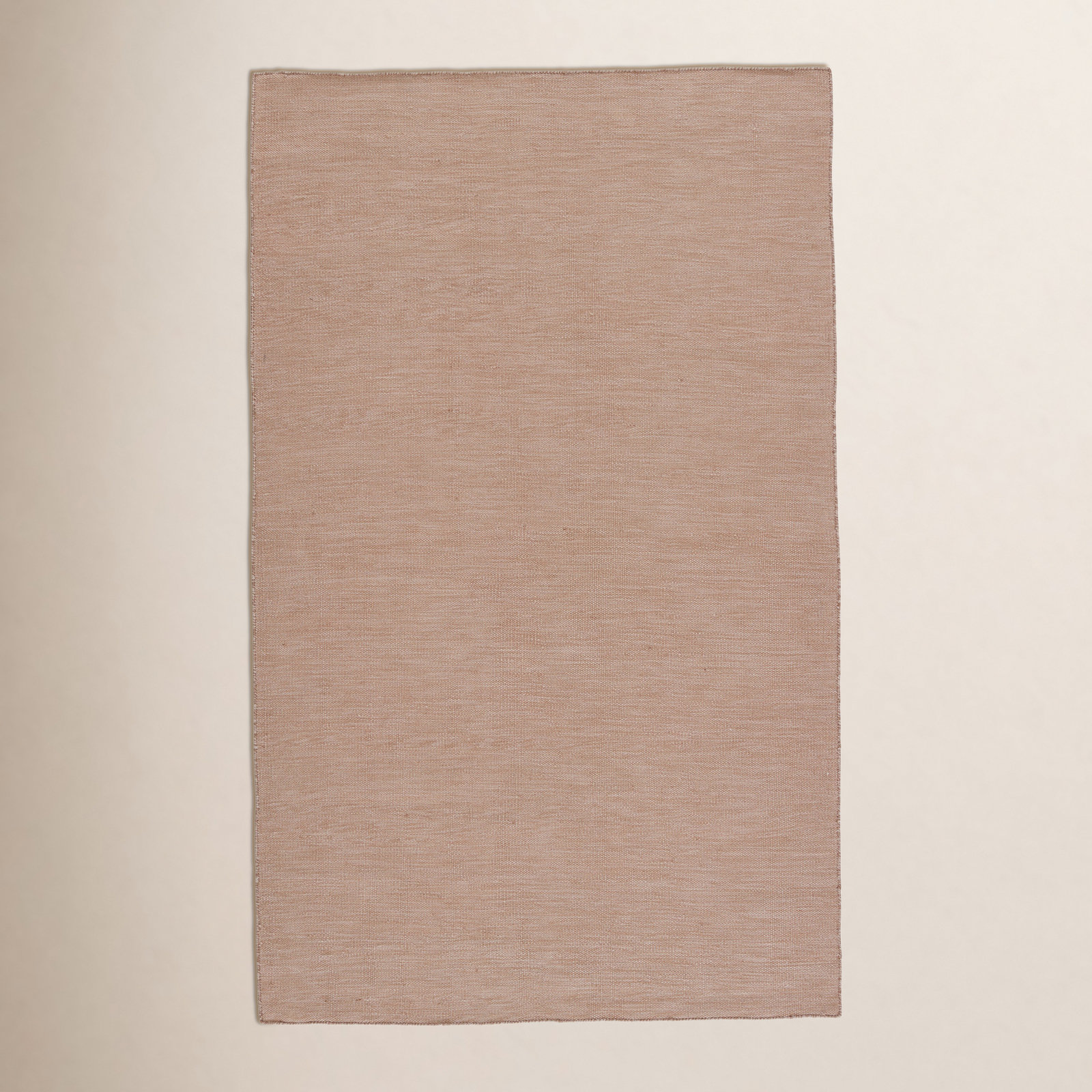 Burkett Tan Hand-Woven Outdoor Rug, Rectangle 4' x 6'