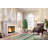 Contemporary Striped Light Gray Handmade Light Green Modern Hand-Knotted Wool Area Rug-347998530