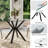35.4" Round Stainless Steel And Glass Dining Table Set For 2–4 People, Modern Luxury Kitchen Table With Metal Legs And Sturdy Bouclé Chairs, Comfortable And Stylish Dining Furniture For Small Spaces-100304358-100304355-100304354