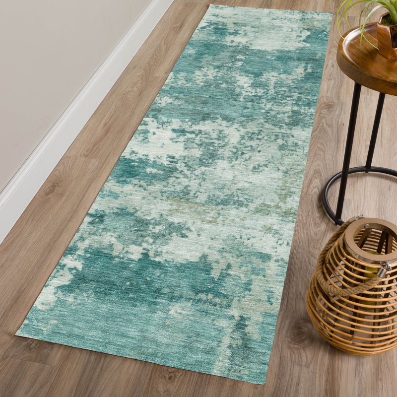 Machine Washable Indoor/Outdoor Jadiel ACN2366 Abstract Rug, Runner 2'3" x 7'6"