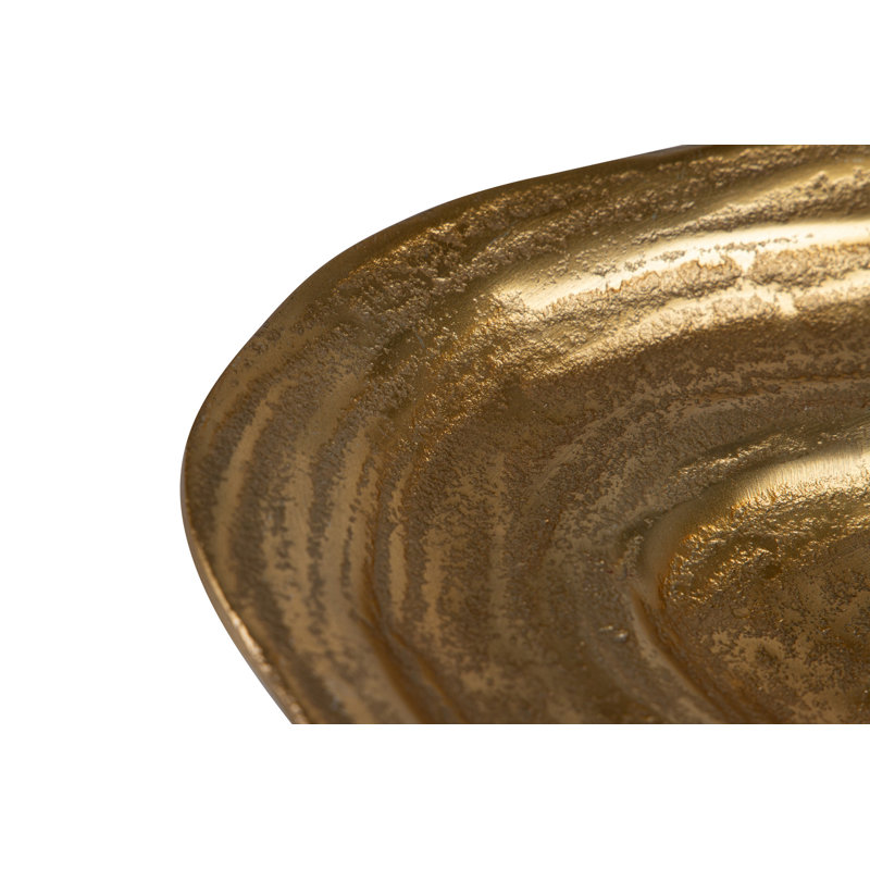Aluminum Tray, 4cm H x 37cm W x 20cm D, Gold