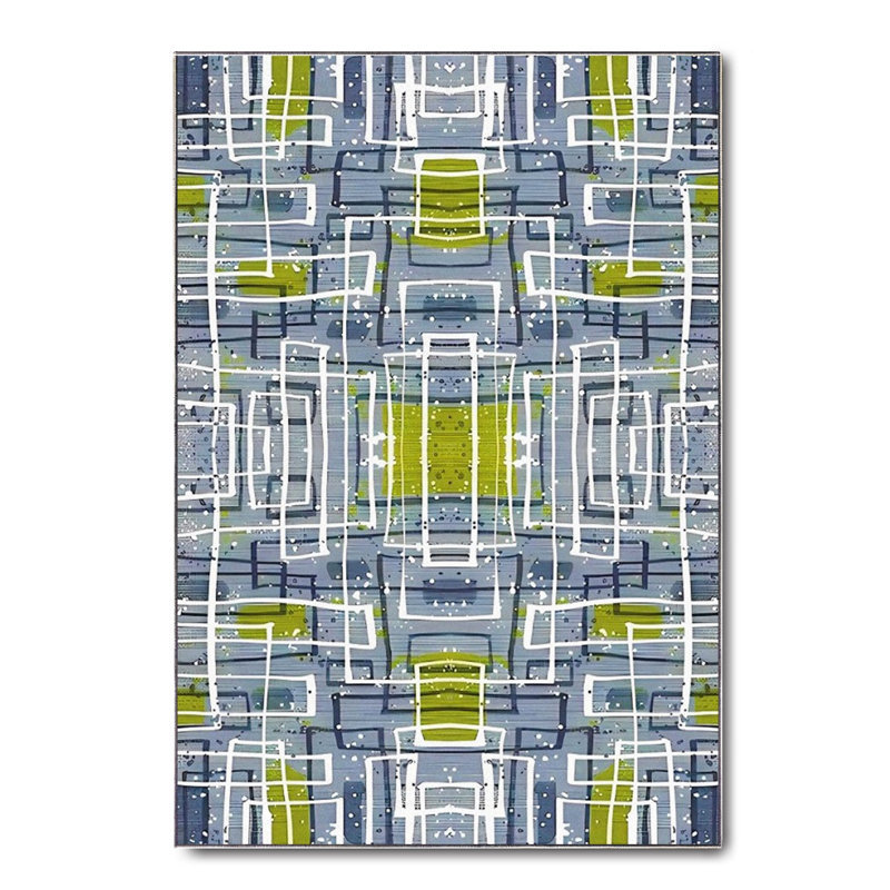 Tapis en coton Jamya, Tapis de couloir 5 pi 3 po x 16 pi 5 po