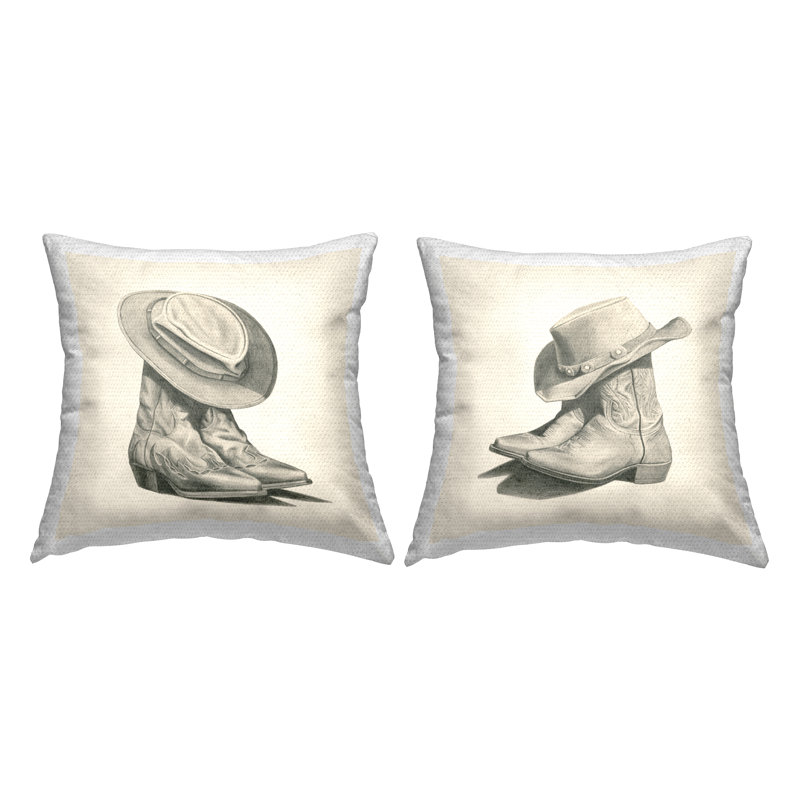 Ensemble de 2 coussins d'extérieur Cowboy