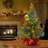 2ft. Majestic Fir Tree, Red Base with Multicolor LED Lights