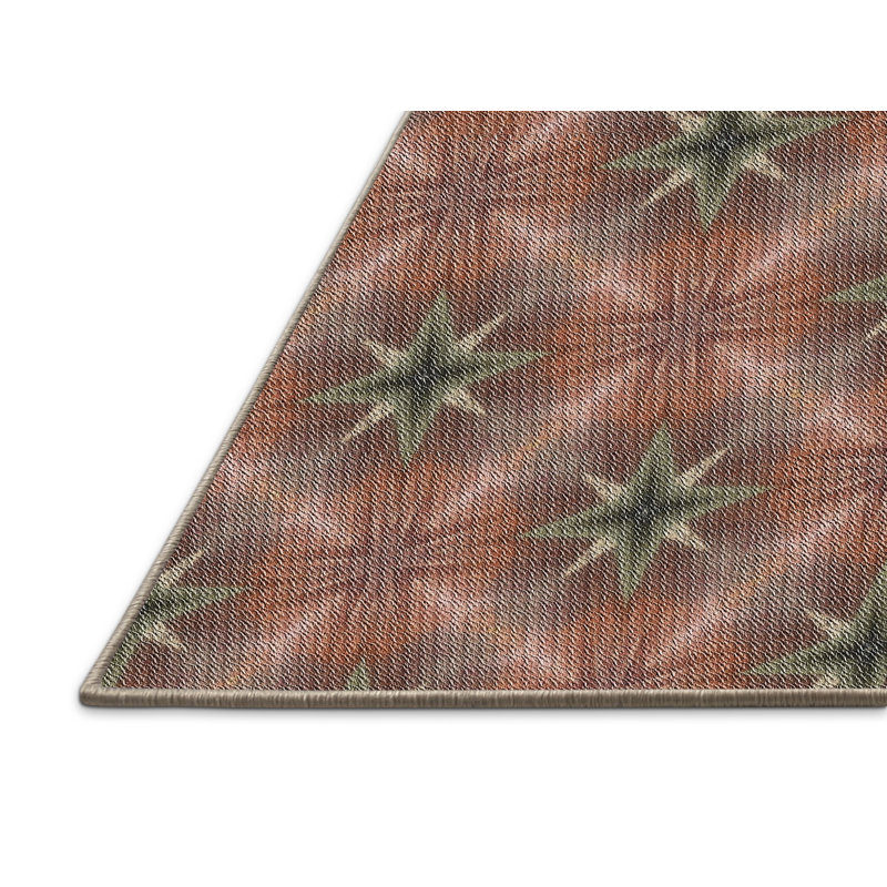 Orange Tapis décoratif, Rectangle 5 pi x 7 pi