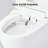 Smart Toilet Bidet Combo with Self-Cleaning Nozzle and Foot sensor Flush