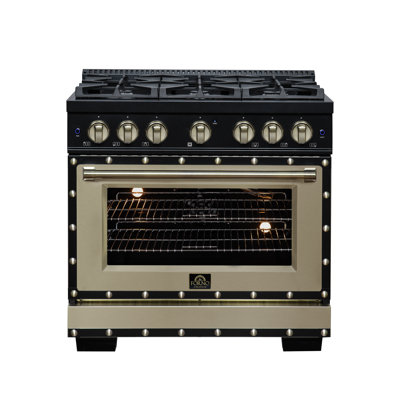 Ambassador 36" Gas range in Black
