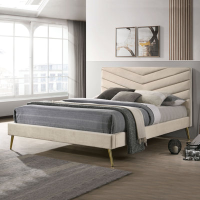 Lit plateforme tapissier Araujo