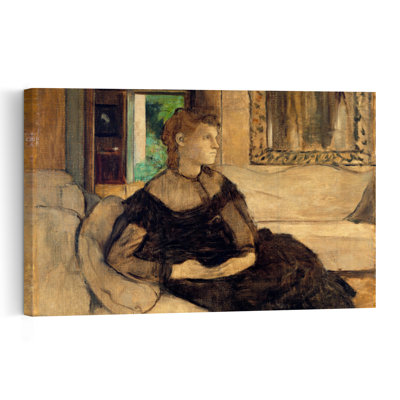 Madame Théodore Gobillard, 1869, portrait abstrait impressionniste contemporain, estampe murale