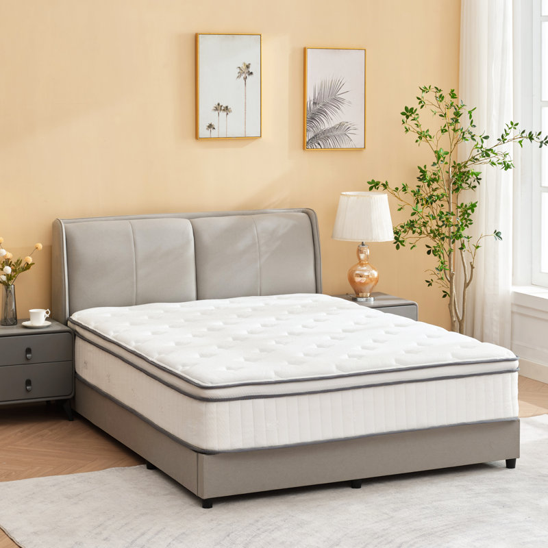 Matelas hybride à mousse à mémoire de forme certifié CertiPUR-US 10 po / 12 po / 14 po, Queen, 7