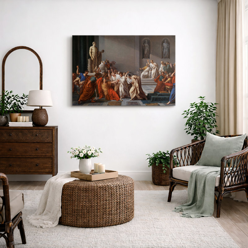 Scène historique classique, photos de salon, impression sur toile encadrée, H 12 po x l 18 po, Toile tendue