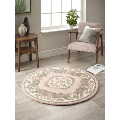 Comfort Oriental Wool Hand Woven Pink