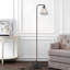 Cregan 162cm Black Swing Arm Floor Lamp