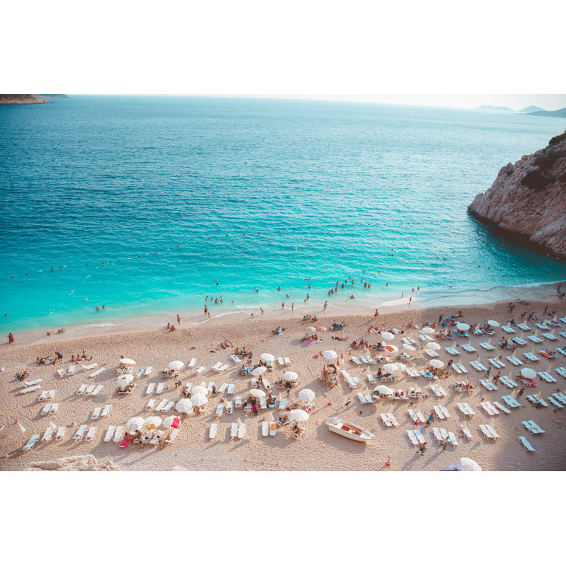 Kaputas Beach In Kalkan by Serts - Wrapped Canvas Print, 30cm H x 46cm W x 3.8cm D