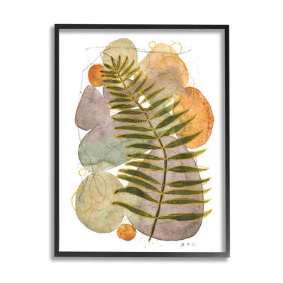 "Layered Fern Leaf", art de la giclée encadrée par Jocelyn Benford