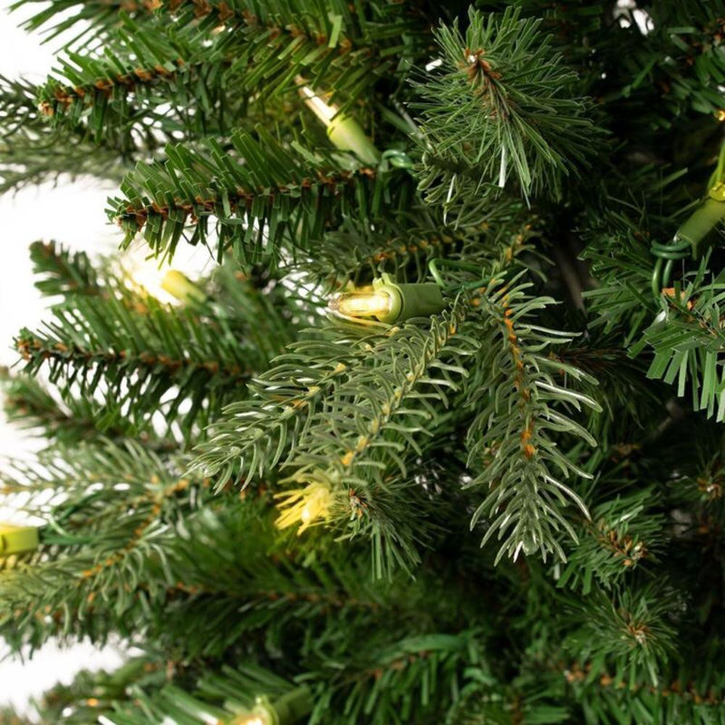 Sapin de Noël artificiel traditionnel avec base en métal durable et sapin réaliste, H 12 pi