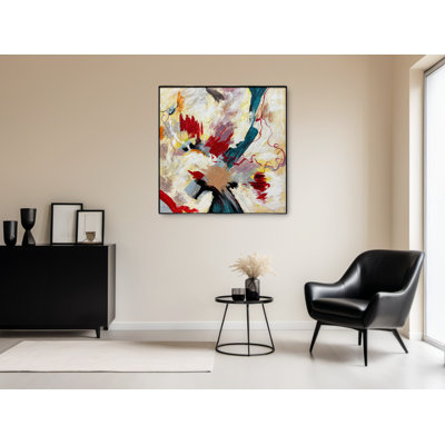 Celestial Harmony Abstract Cosmological Oil Painting