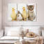 Chaton Brampt avec canetons et lapin-108014487