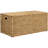 Heavy-duty Water Hyacinth Wicker Storage Trunk with Metal Frame-251009717