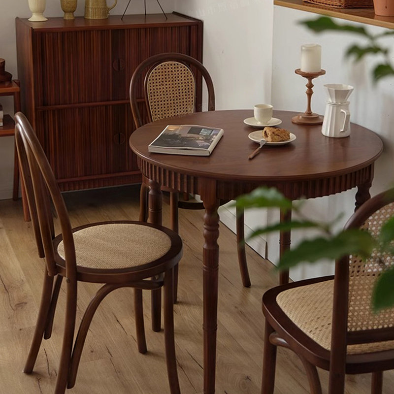 Ensemble de 2 chaises d'appoint à dossier beige et brun noisette