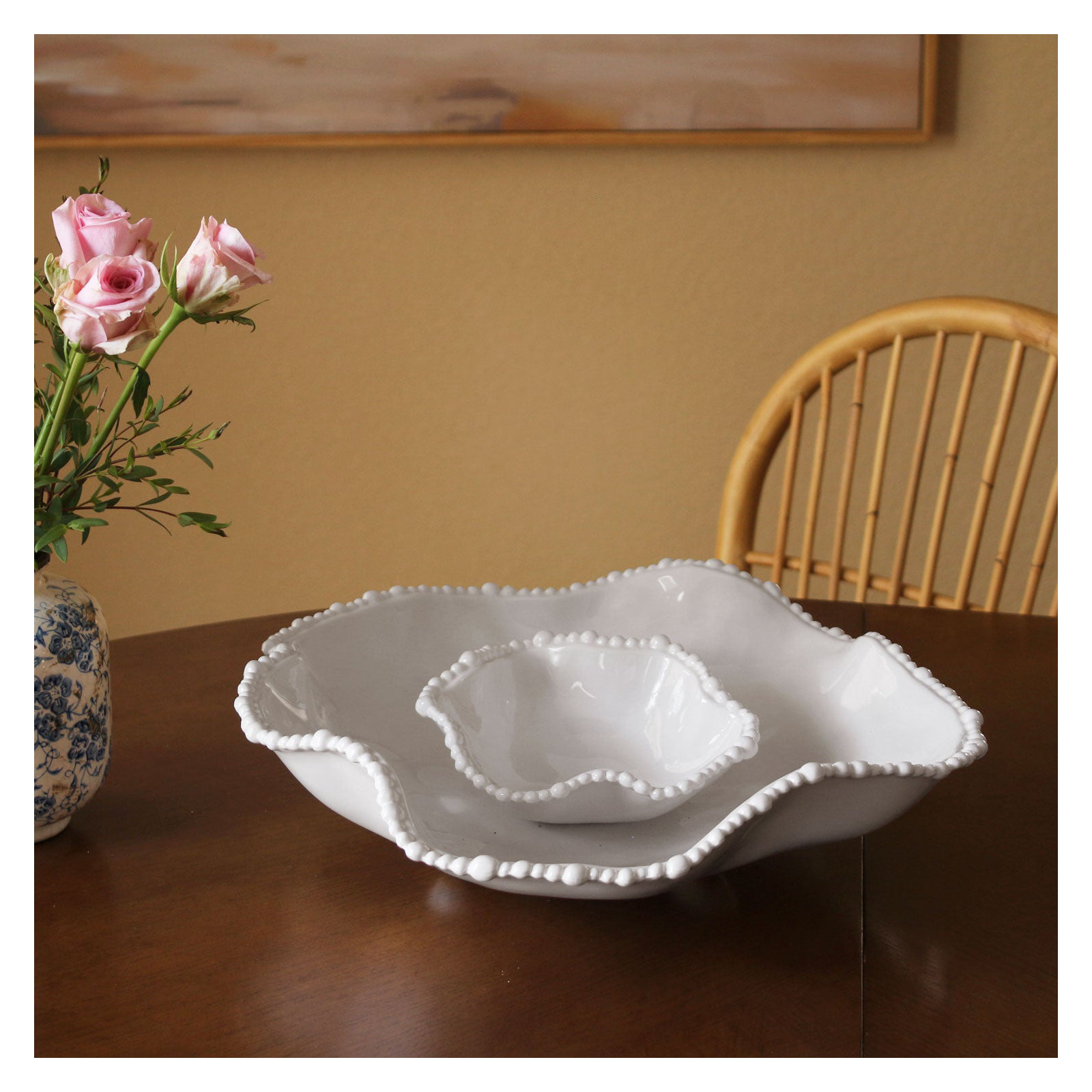 Vida Novelty Melamine Chips And Dip Platter