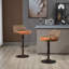 Tabourets de bar pivotants de style moderne (ensemble de 2) chaises à hauteur de comptoir réglable avec repose-pieds