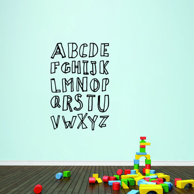 Text & Numbers Non-Wall Damaging Wall Decal