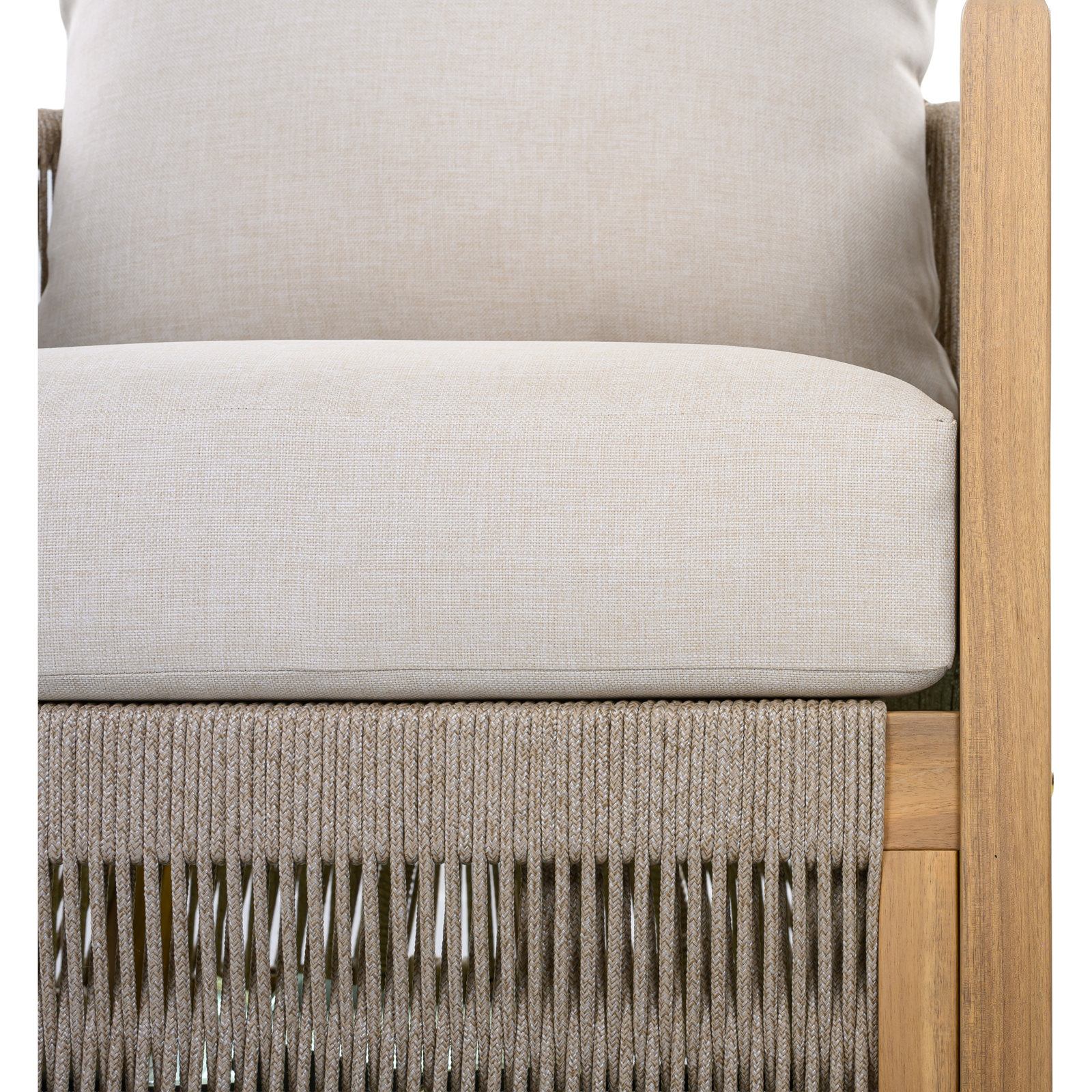 Acacia Swivel Patio Lounge Chair, Taupe