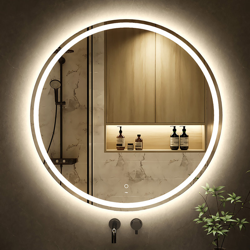 Miroir de salle de bain Maielle, 35'' H x 35'' W x 1'' D