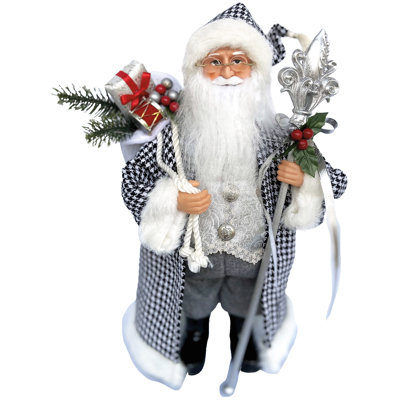 Pied-de-poule 15 po et père Noël argenté