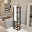 Dazya 135cm Cerused/Limed Column Floor Lamp