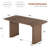 62 Inch Table - Set for 6-8 People, Wooden Kitchen Table with Grille Design, Suitable for Home, Office, Living Room-1149069250