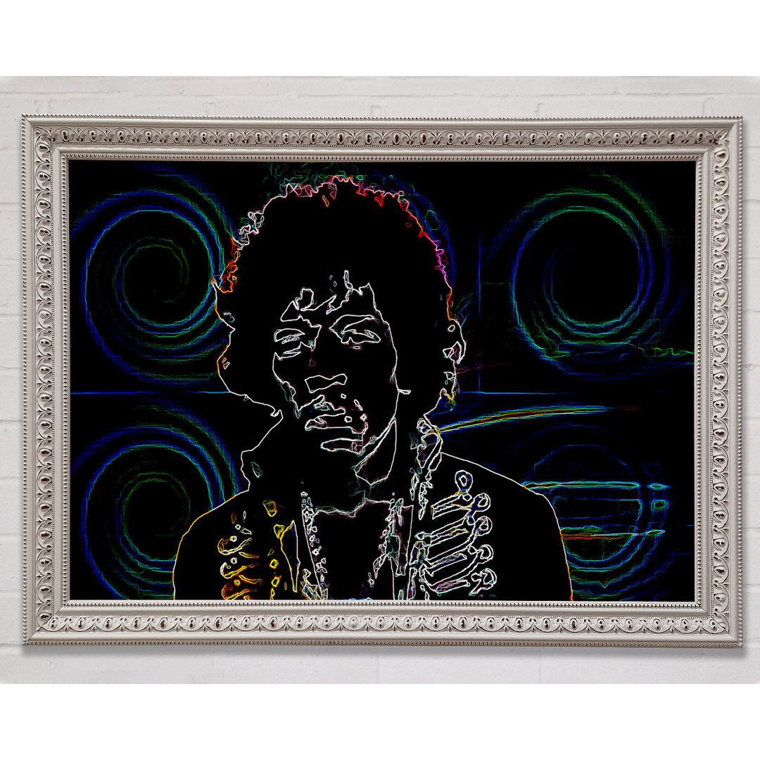 Jimi Hendrix Psychedelic - Druck