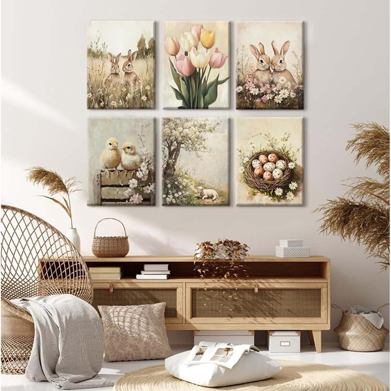 6 Piece Wrapped Canvas Print