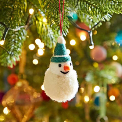 8cm Handmade Wool / Felt Hanging Figurine Ornament