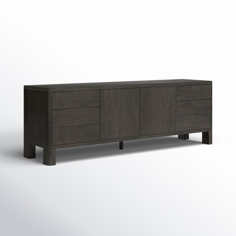 Noeline Media Console TV Stand, Black