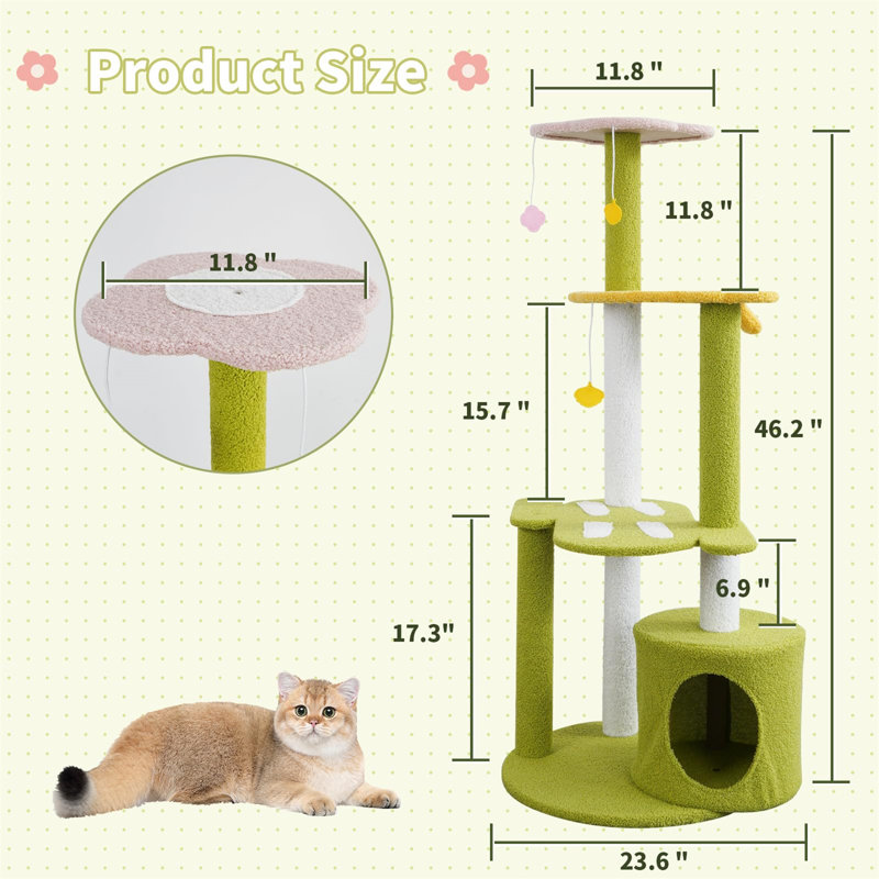 Evennie 6.69'' H Cat Tree