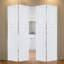 Porte de grange coulissante double en panneau de fibres à densité moyenne noyer blanc double 84 po x 72 po avec quincaillerie
