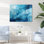«Teal White Ocean Serenade Pastoral II», reproduction sur toile