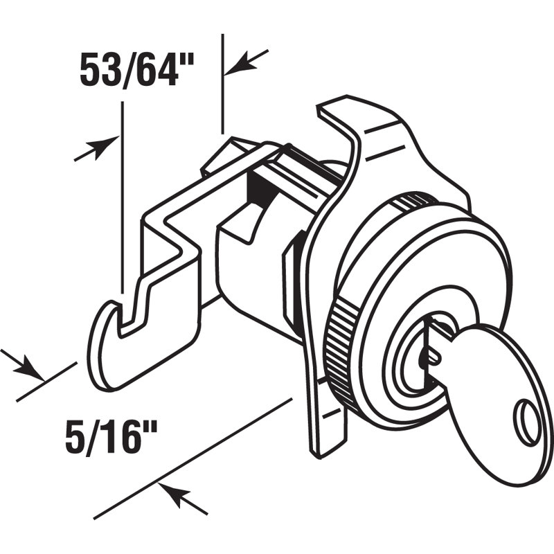 Prime-Line Plated Mailbox Lock
