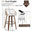 Ensemble de tabourets de bar pivotants en cuir Ketner-1254270992-1254270993-1254271082
