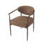 Ensemble de 2 chaises de salle à manger modernes avec similicuir et structure dorée-2096095207