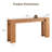 71" Extra Long Console Table - Farmhouse Narrow Entryway Hallway Sofa Table for Living Room, Natural Oak-469996111