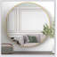 Miroir rond en métal
