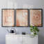 Toile encadrée de qualité supérieure «Wood Grain Suminagashi I» - prête à être accrochée-69982990-69982987