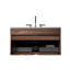 Meuble-lavabo mural 36 po avec lavabo intégré en céramique à 3 trous, avec trop-plein, grand meuble-lavabo flottant avec rangement pour salle de bain moderne, KD-644810289-644810288