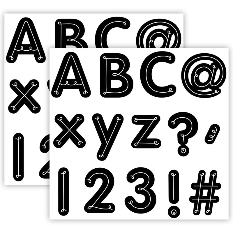 Ensemble de 156 pièces de lettres décoratives Core Loop-de-Loop