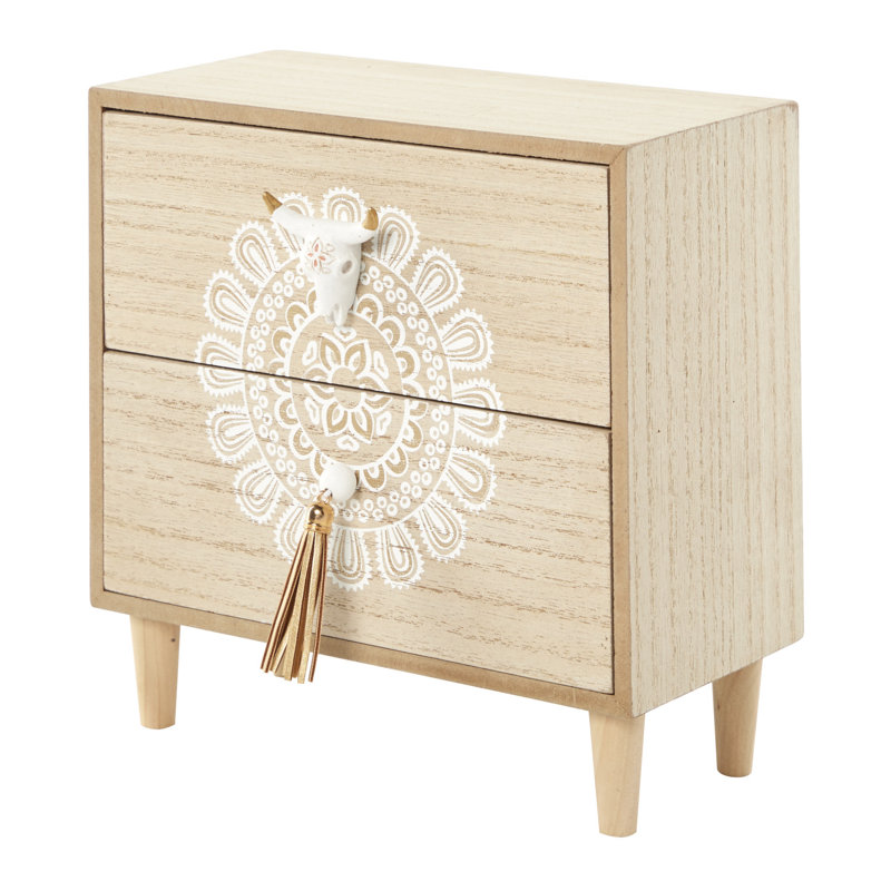 Wood Jewelry Box + Drawers